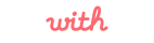 株式会社withのロゴ画像